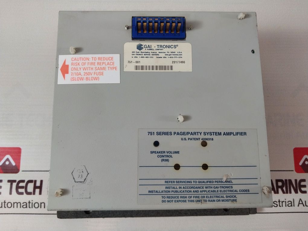 Gai-tronics 751-001 Page/party System Amplifier - Image 10