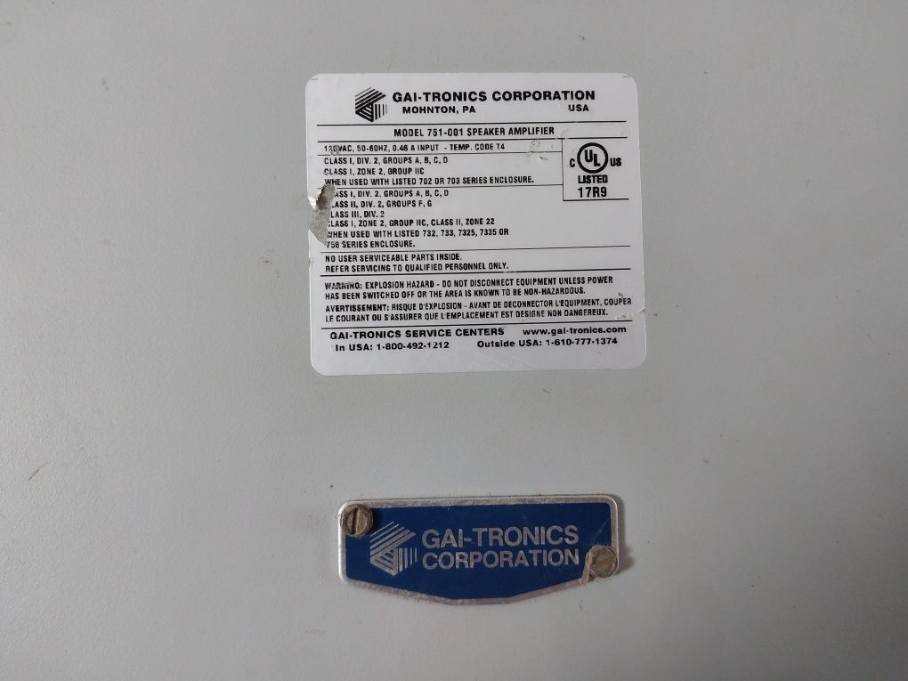 Gai-tronics 751-001 Page/party System Amplifier - Image 6
