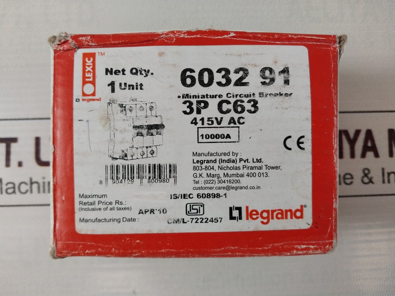 Legrand 6032 91 Miniature Circuit Breaker 415v - Image 10