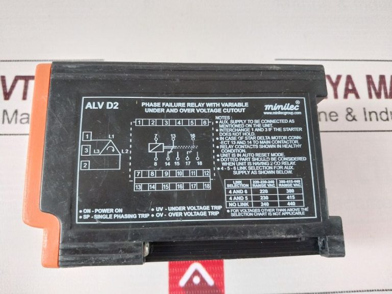 Minilec Alv D2 Phase Failure Relay With Variable Aeliya Marine
