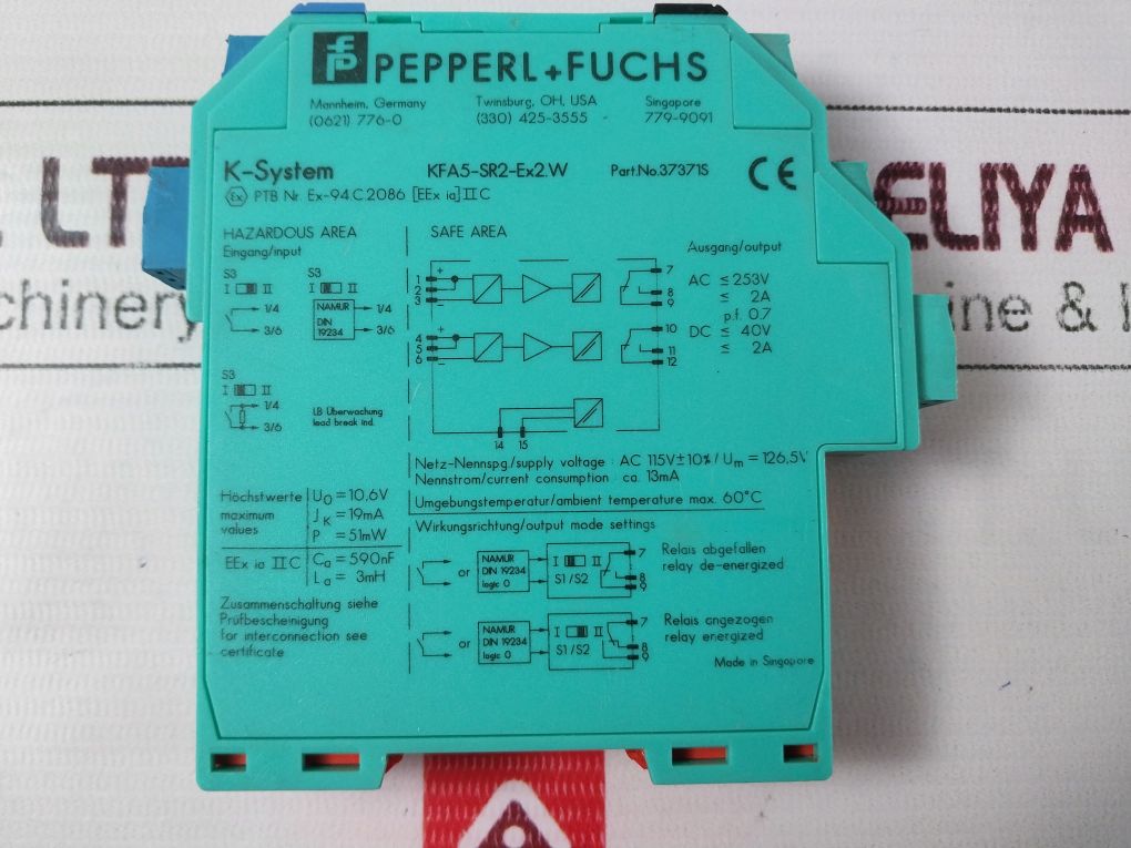 Pepperl+fuchs Kfa5-sr2-ex2.w Switch Amplifier - Image 9