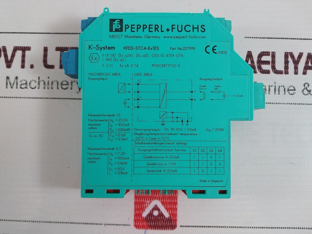 Pepperl+fuchs K-system Kfd2-stc4-ex1.es Transmitter Power Supply 253v - Image 12