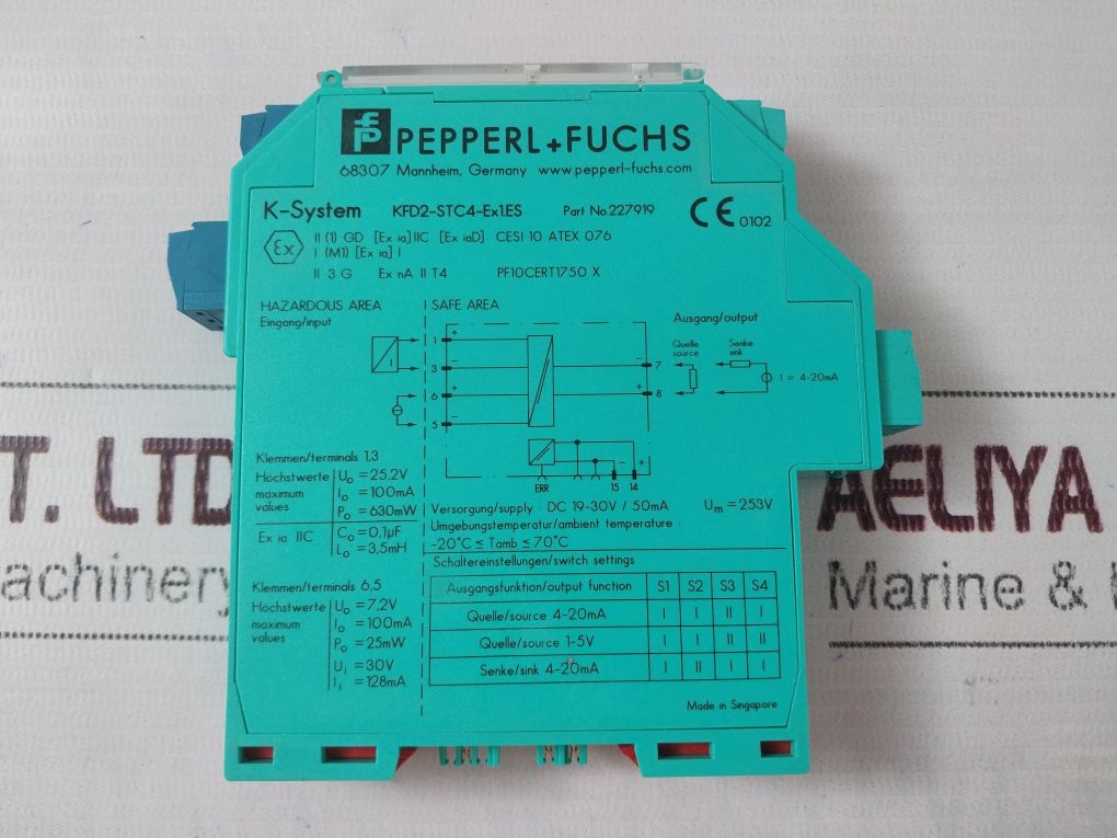 Pepperl+fuchs K-system Kfd2-stc4-ex1.es Transmitter Power Supply 30v - Image 10
