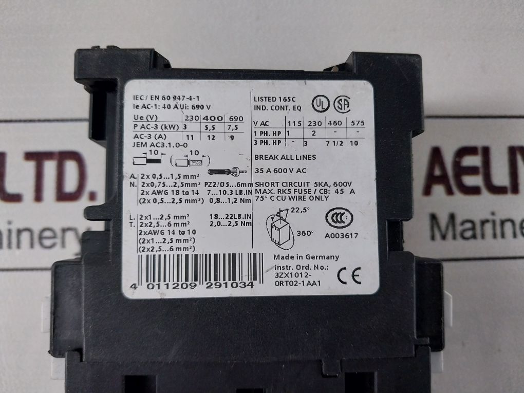 Siemens Sirius 3rt1024-1b..0 Contactor - Image 7
