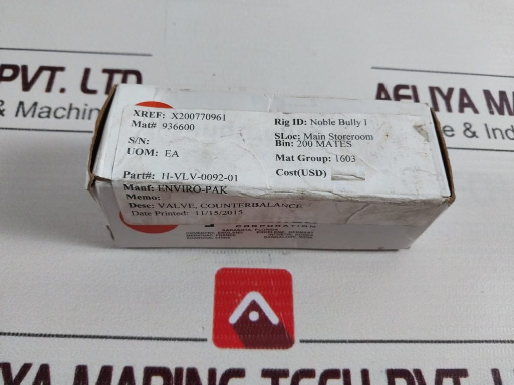 Sun Hydraulics Enviropak Ckcbxfn Check Valve Aeliya Marine