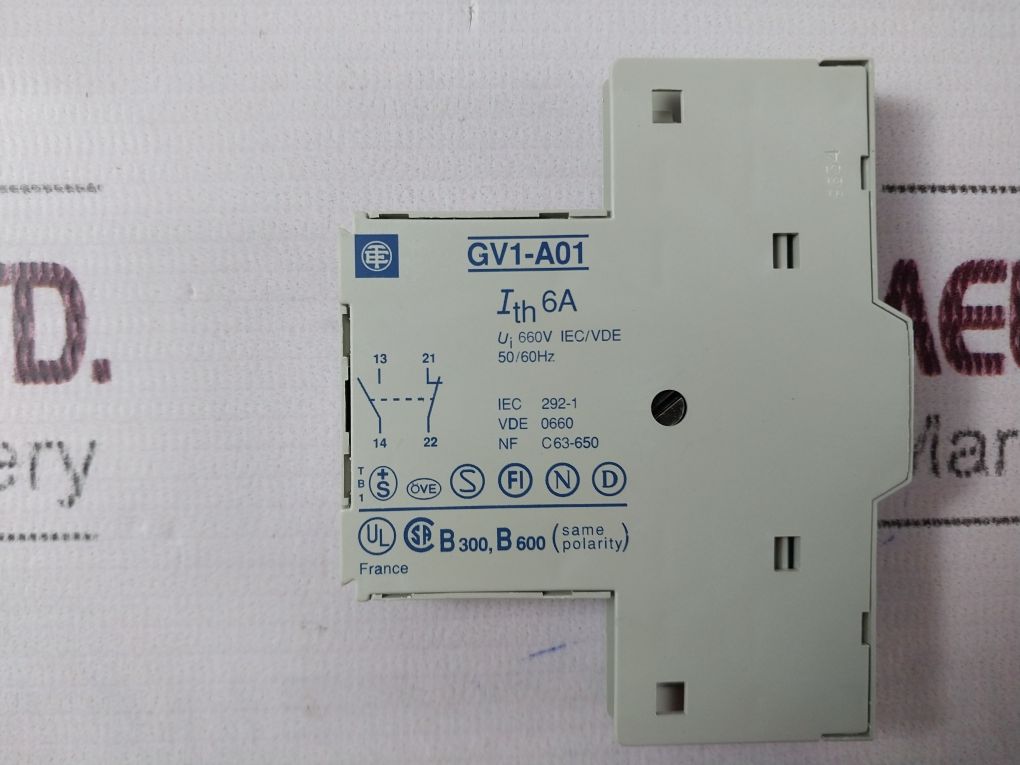 Telemecanique Gv1-a01 Auxiliary Contact Block 660v - Image 11