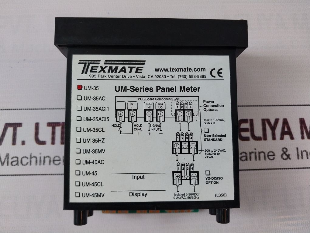 Texmate Um-35 Digital Panel Meter 24v - Image 7