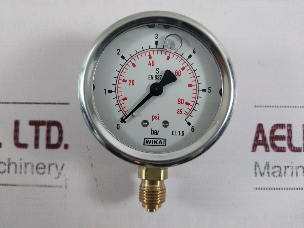 Wika 212.53.063 Hydraulic Bourdon Tube Pressure Gauge - Aeliya Marine