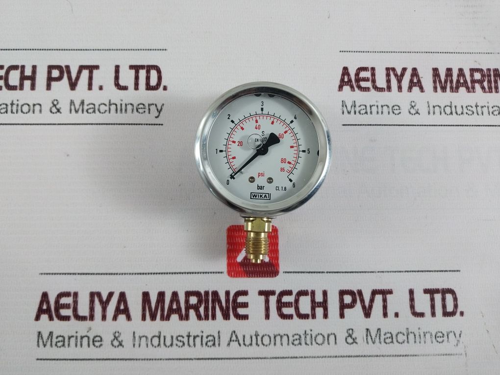Wika En837-1 0-85 Psi 0-6 Bar Pressure And Temperature Measurement Gauge - Image 5