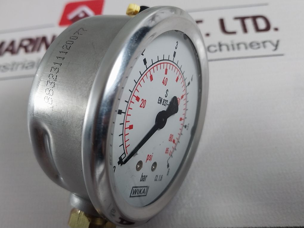 Wika En837-1 0-85 Psi 0-6 Bar Pressure And Temperature Measurement Gauge - Image 10