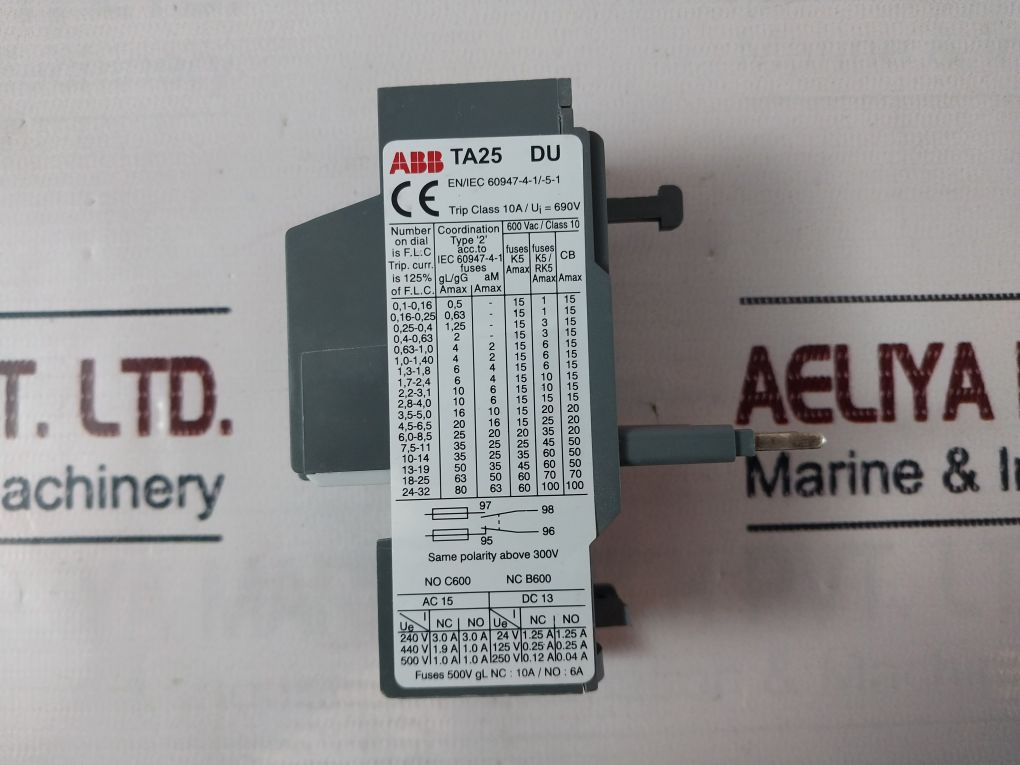 Abb Ta25 Du 11a Thermal Overload Relay 690v - Image 10