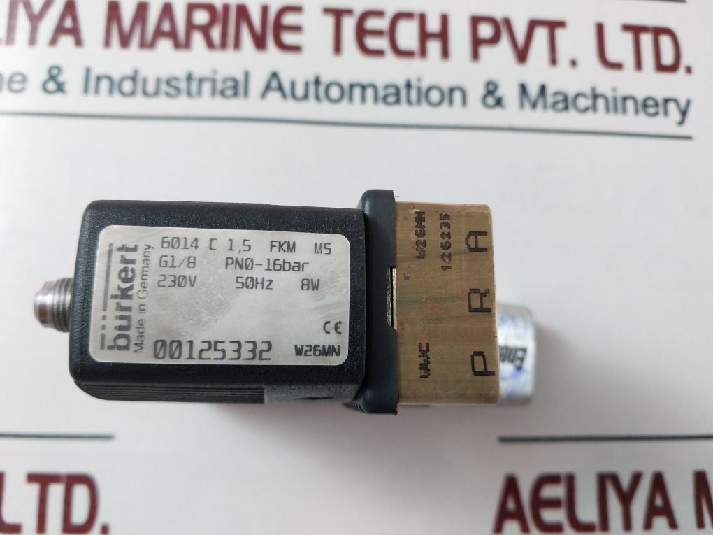 Burkert 6014 C 1,5 Fkm Ms Solenoid Valve - Aeliya Marine