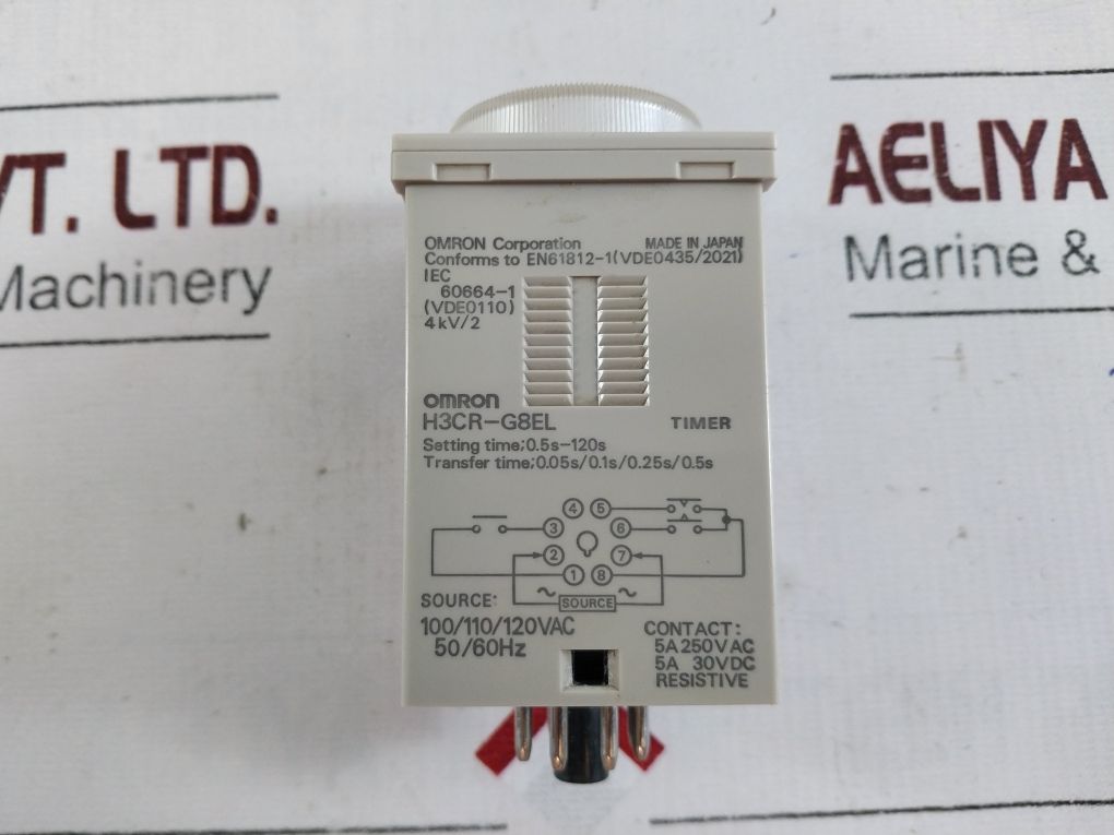 Omron H3cr-g8el Timer 0-12 Sec - Image 6