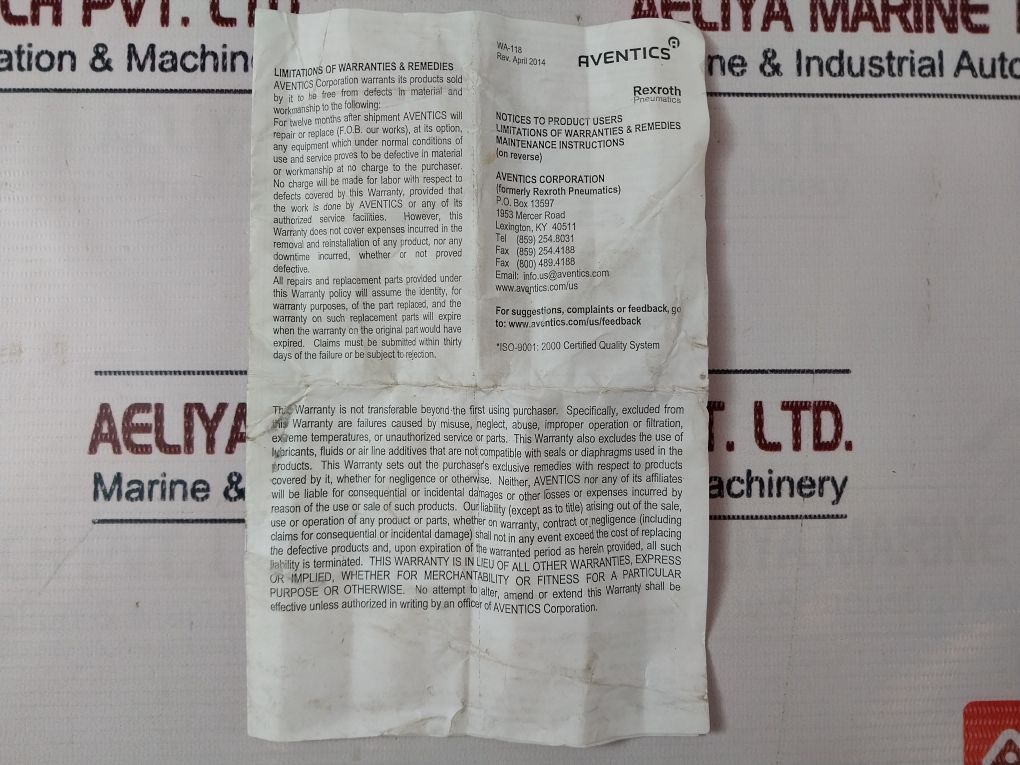 Rexroth R431006349 Aventics Pneumatic Linear Positioner - Image 12