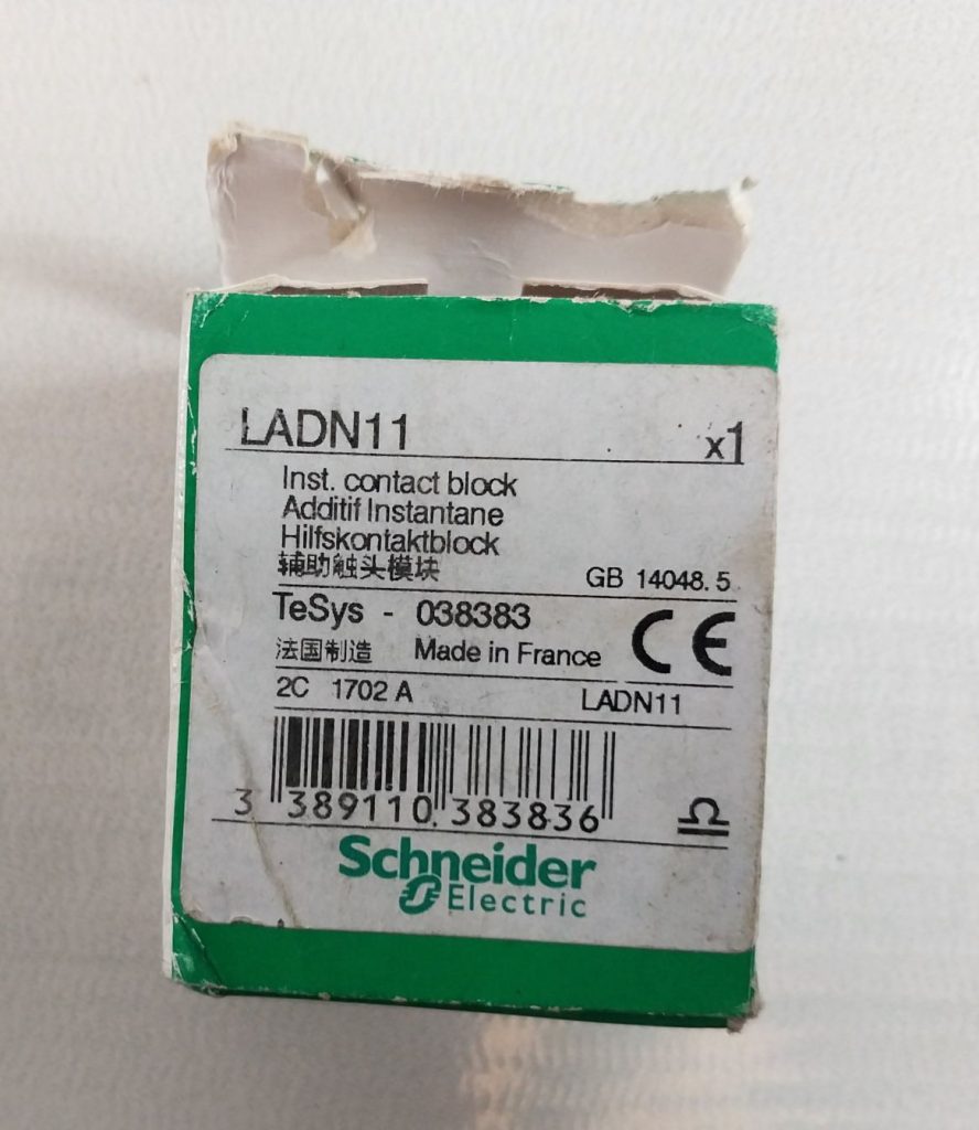 Schneider Electric Telemecanique Ladn11 Auxiliary Contact Block ...