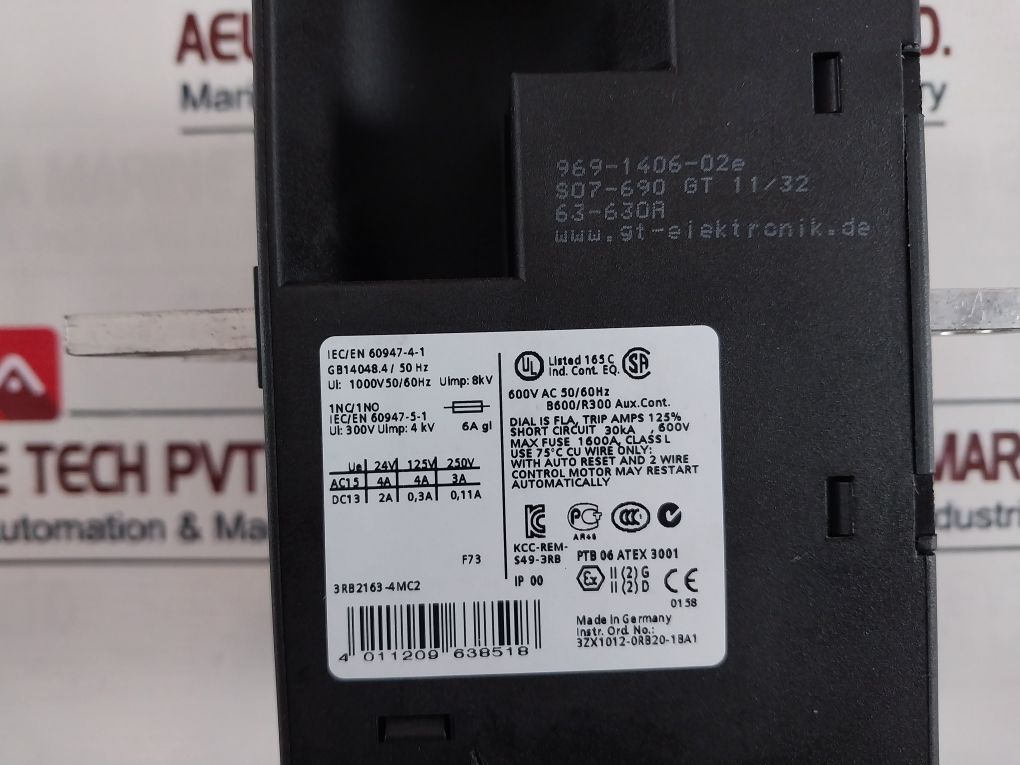 Siemens Sirius 3rb2163-4mc2 Overload Relay 24v - Image 14