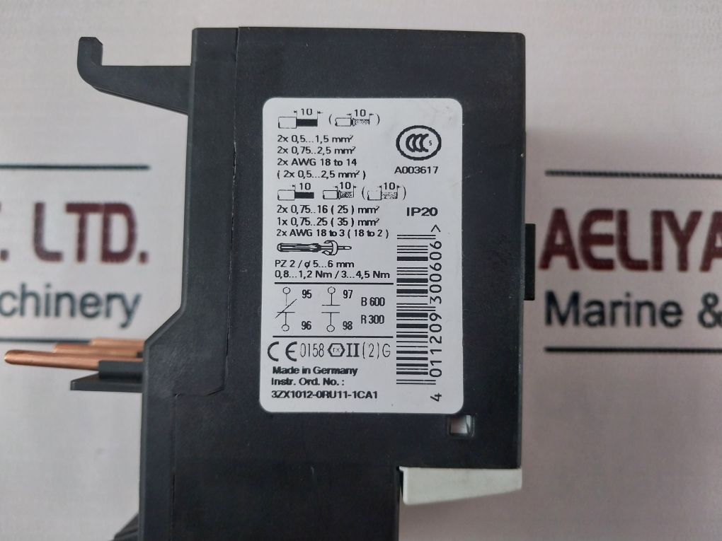 Siemens Sirius 3ru1136-1hb0 Overload Relay 690v - Image 9