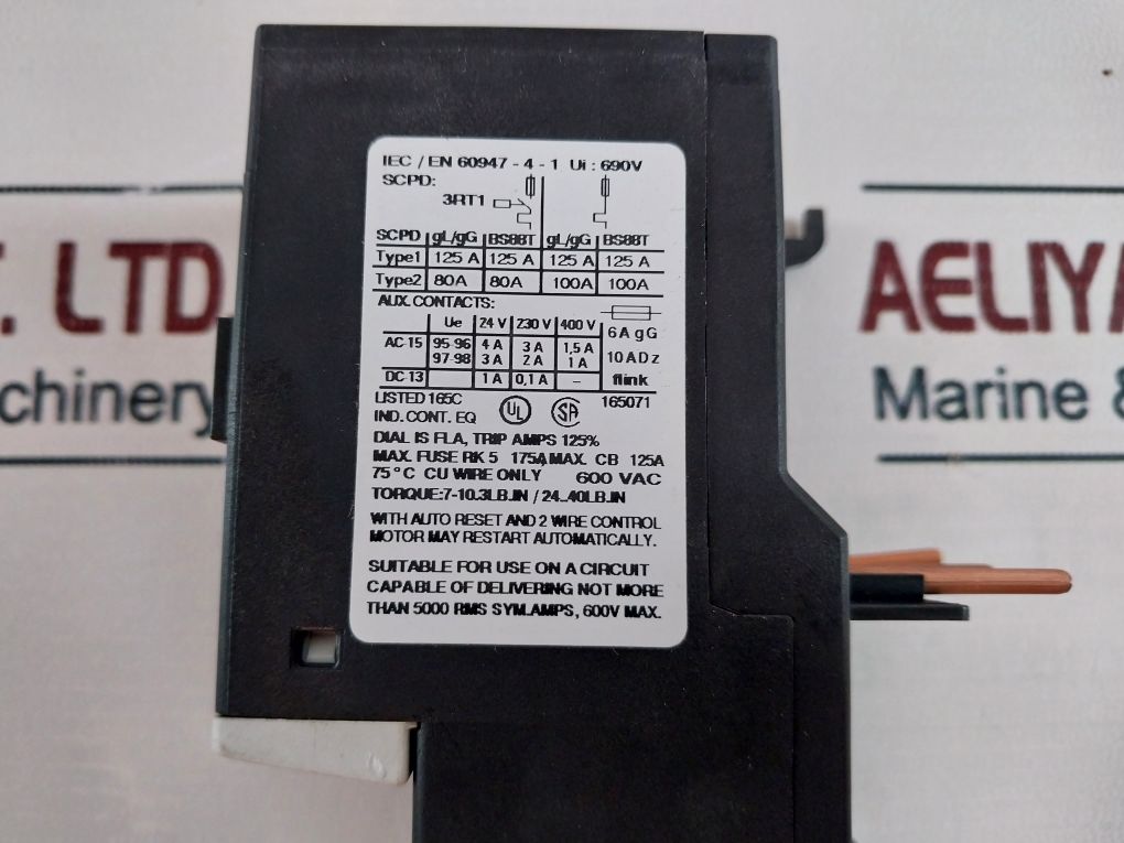 Siemens Sirius 3ru1136-4gb0 Thermal Overload Relay - Image 12