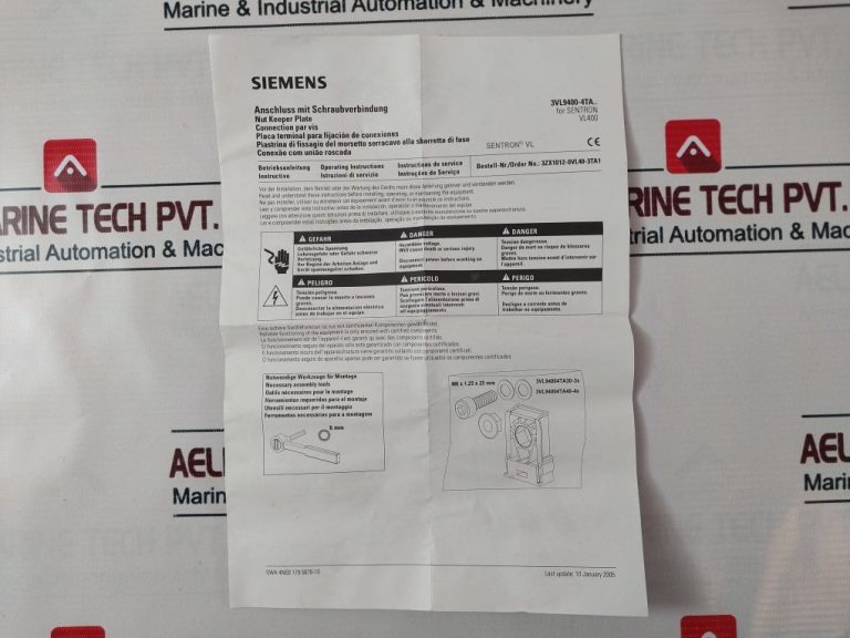 Siemens Vl400 Circuit Breaker - Aeliya Marine