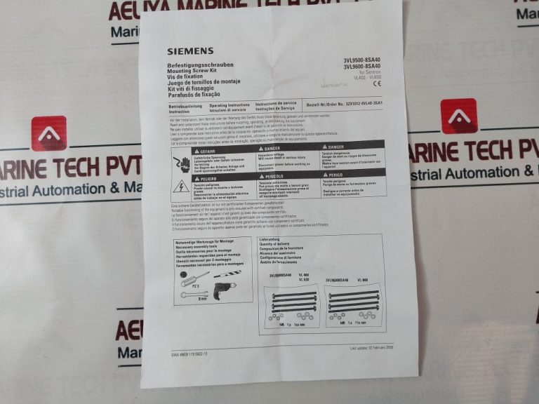 Siemens Vl400 Circuit Breaker - Aeliya Marine
