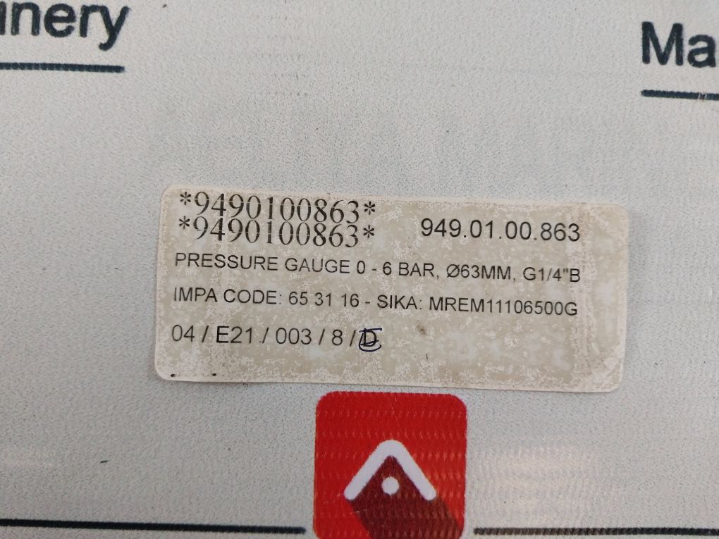 Wika 212.53.063 Pressure Gauge 0-6 Bar - Image 13