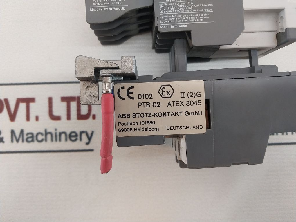 Abb A9 Contactor Auxiliary Contact Block With Ca5-01 With Ta25 Du Thermal Overload Relay - Image 9