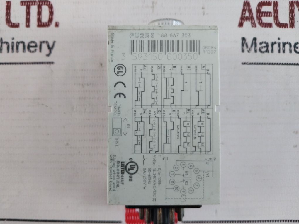 Crouzet Pu2r3 Timer Relay Aeliya Marine