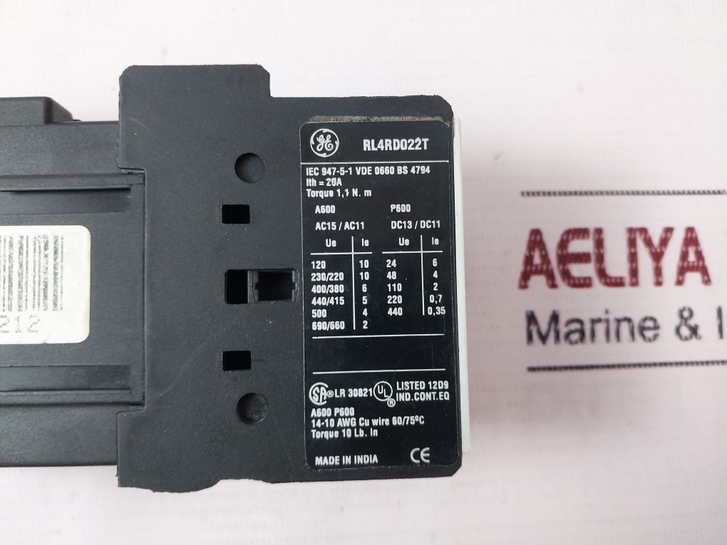 General Electric Rl4rd022t Rl4r 22e Control Relay - Image 11