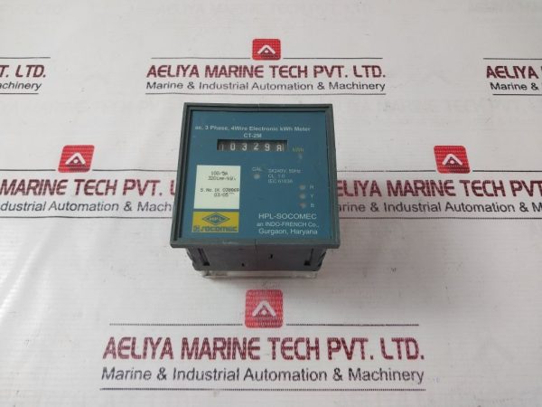 Hpl Socomec Ct-2m 3 Phases 4 Wire Electronic Kwh Meter