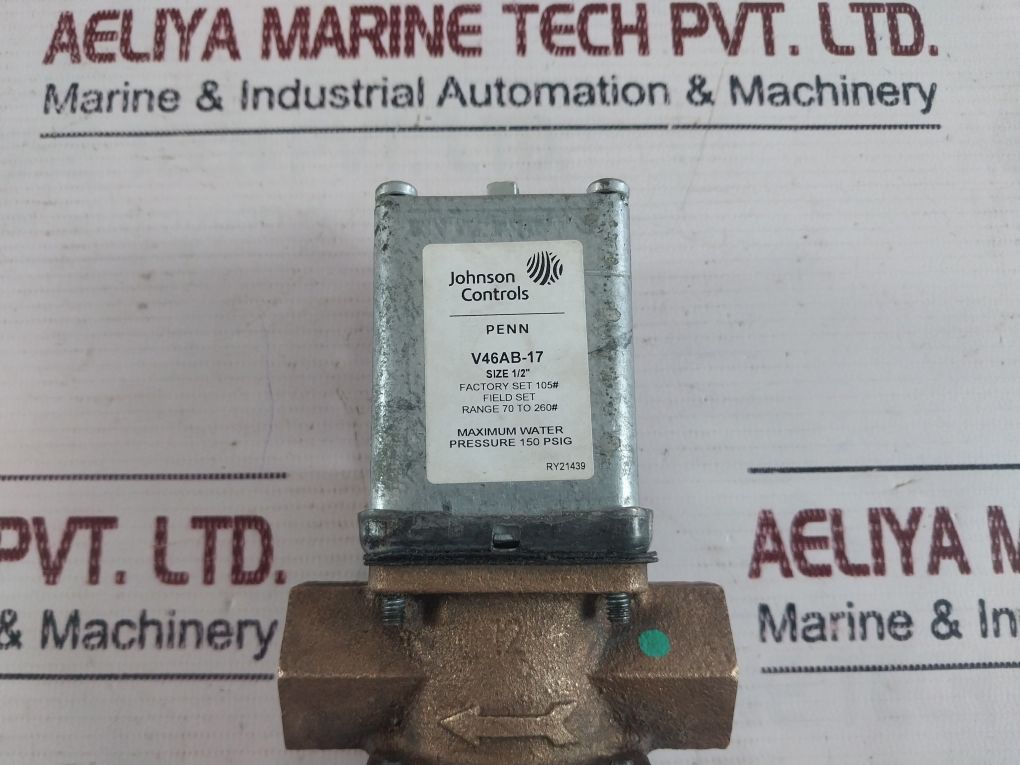 Johnson Controls V46ab-17 Water Regulating Valve - Aeliya Marine