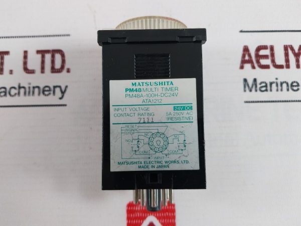 Matsushita Pm48a-100h-dc24v Multirange Timer