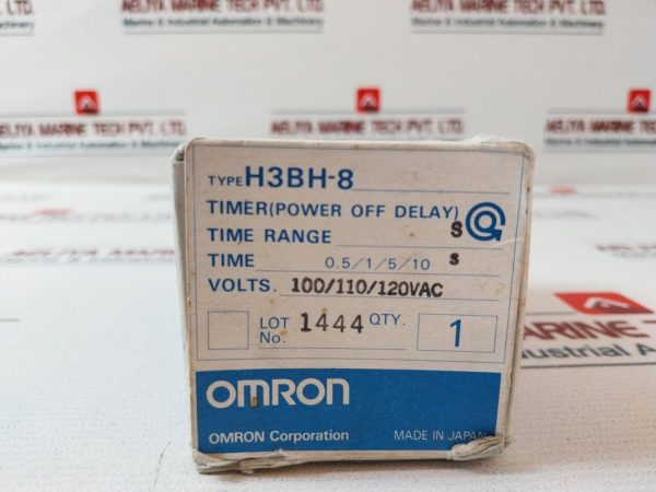 Omron H3bh-8 Power Off Delay Timer 0-10 Sec