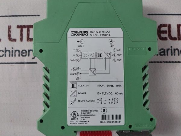 Phoenix Contact Mcr-c-ui-ui-dci Signal Conditioner 2810913 - Image 8
