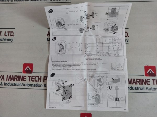 Schneider Electric Vcf3ge Emergency Stop/main Switch - Aeliya Marine