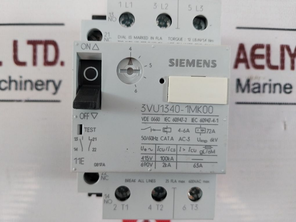 Siemens 3vu1340-1mk00 Motor Circuit Breaker - Image 10