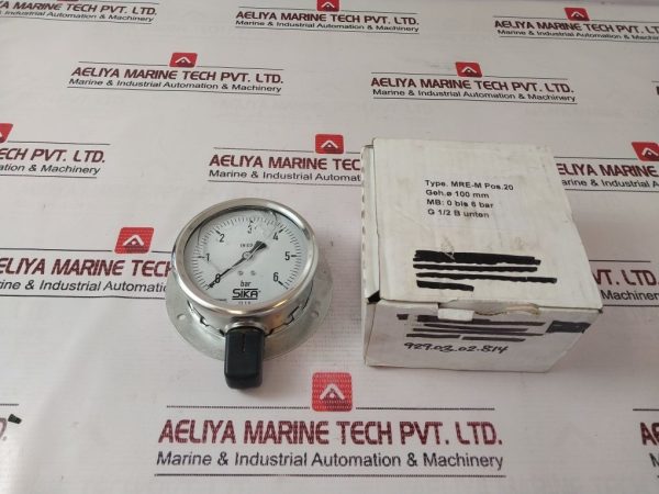 Sika Mre-m Pressure Gauge 0-6 Bar