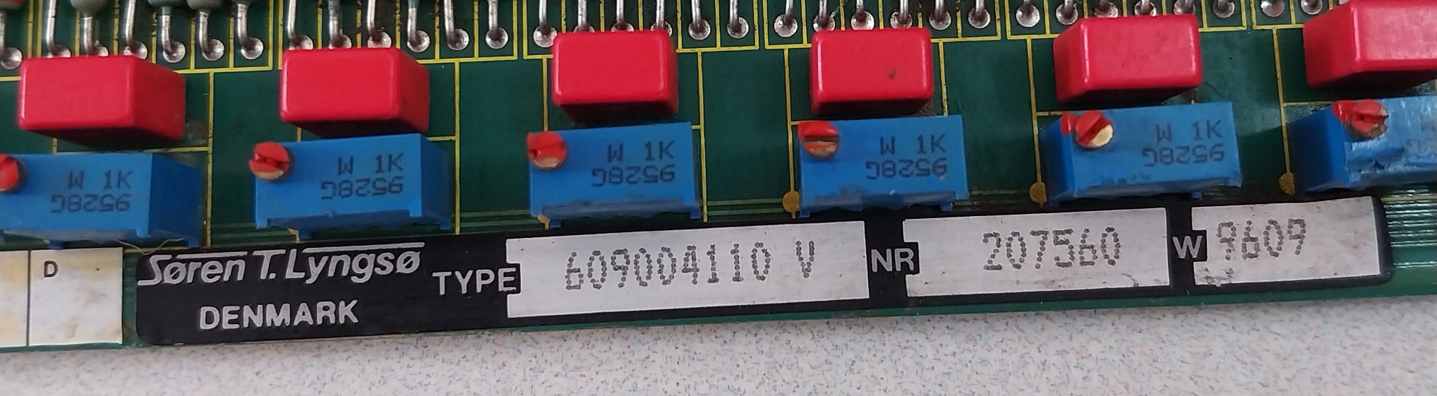 Soren T. Lyngso 609004110 V Pcb Card - Image 11