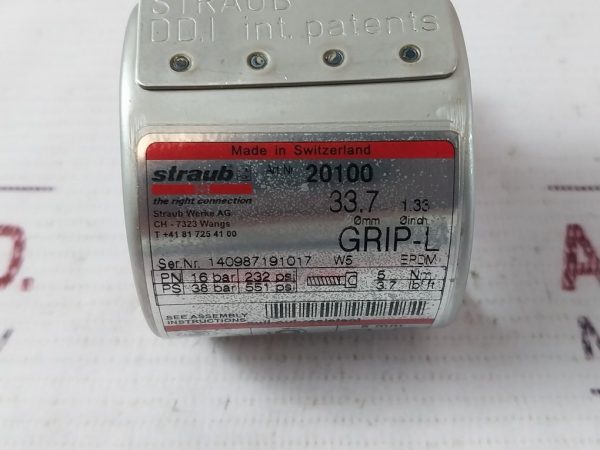 Straub Grip-l Pipe Coupling