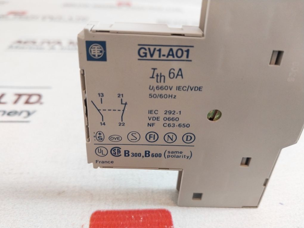 Telemecanique Gv1-a01 Auxiliary Contact Block - Image 6