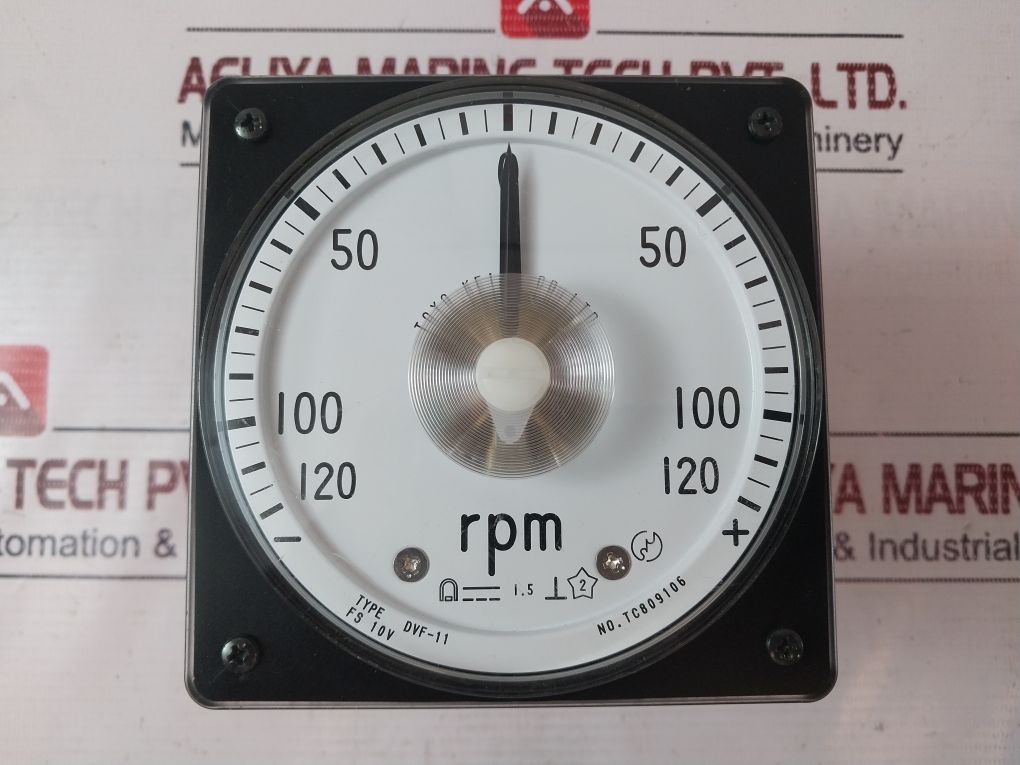 Toyo Keiki Dvf-11 -120-0-120 Rpm Meter - Image 6