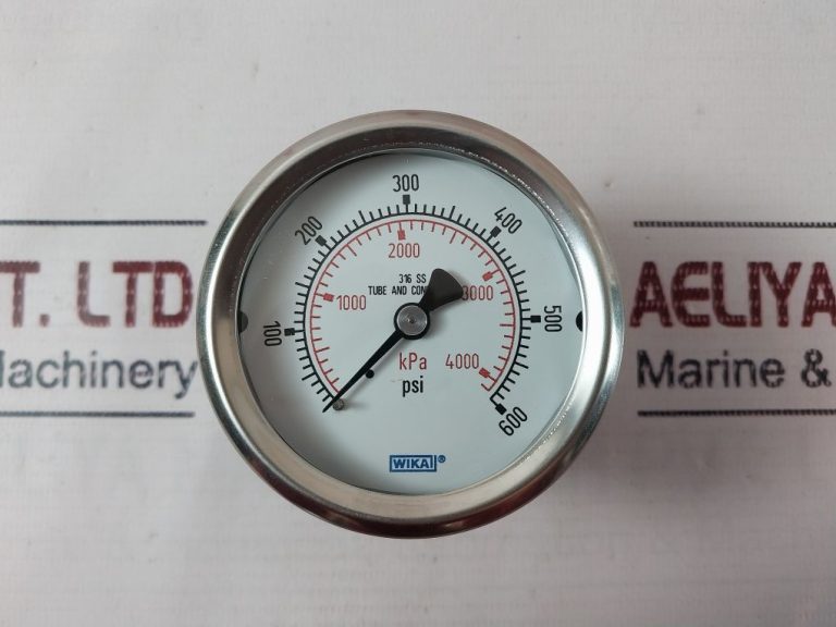 Wika 316 Ss Pressure Gauge 0-600 Psi - Aeliya Marine