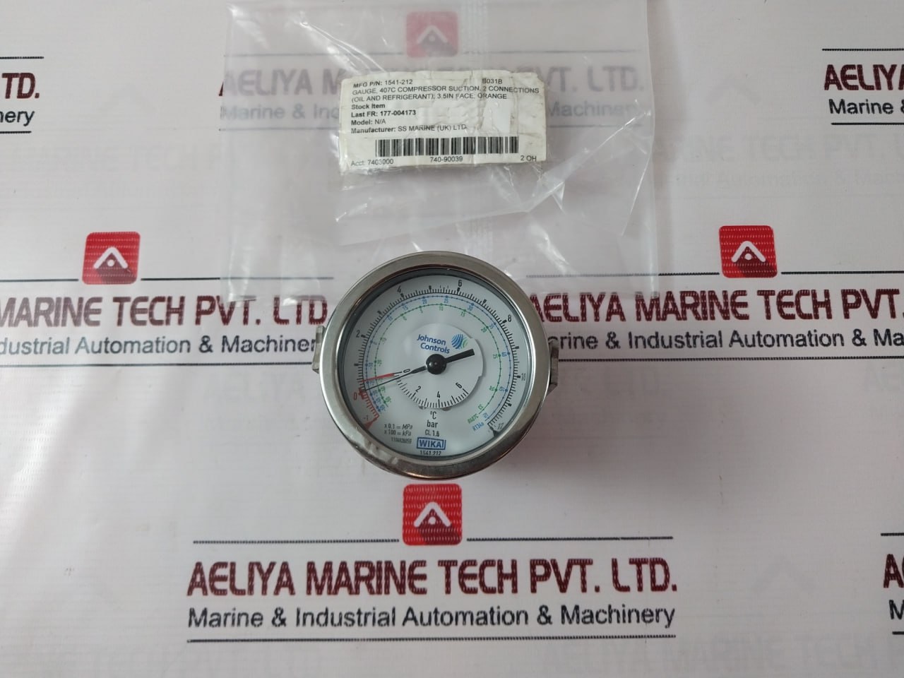 Wika Ss Marine 1541.212 Pressure Gauge