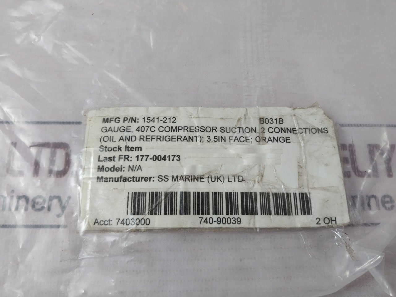 Wika Johnson Controls 1541.212 Pressure Gauge - Image 11