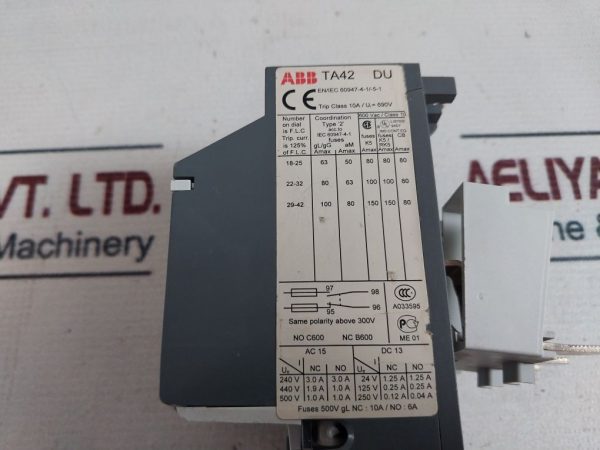 Abb Ta42 Du Thermal Overload Relay - Image 8