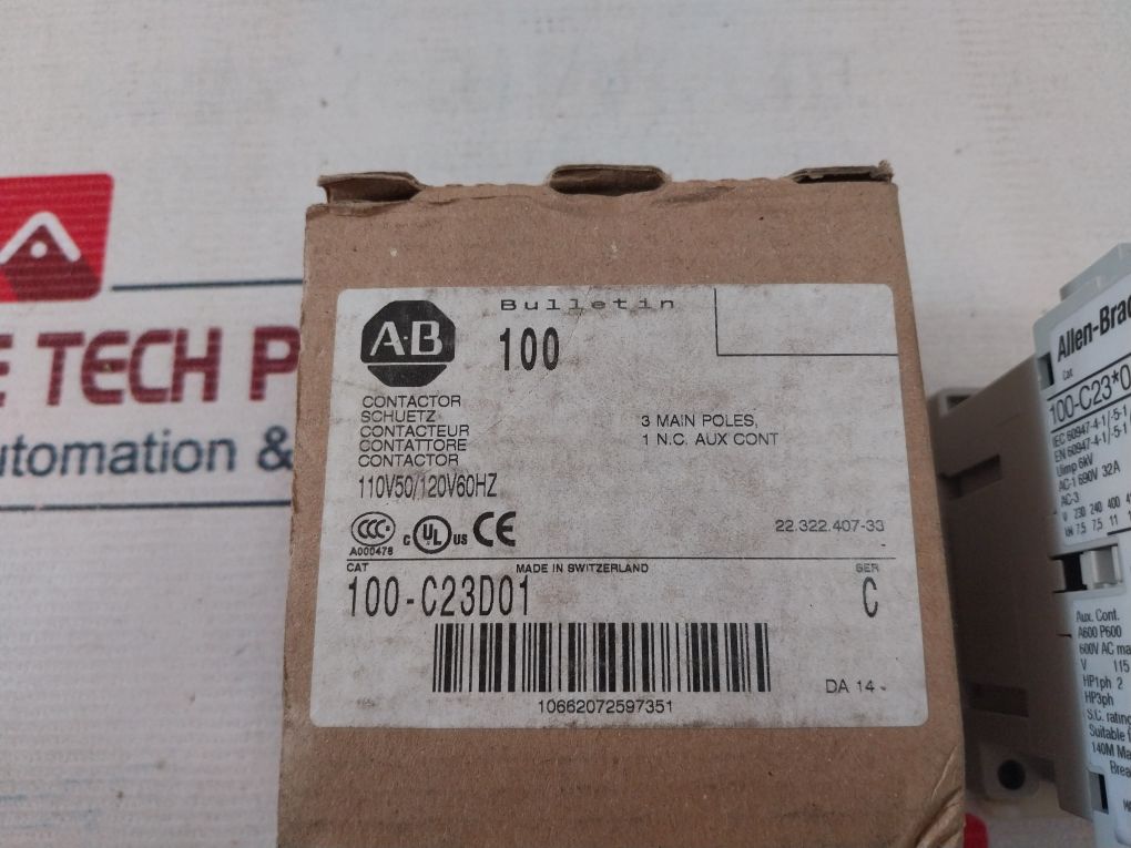 Allen-bradley 100-c23d01 Contactor 110v - Aeliya Marine