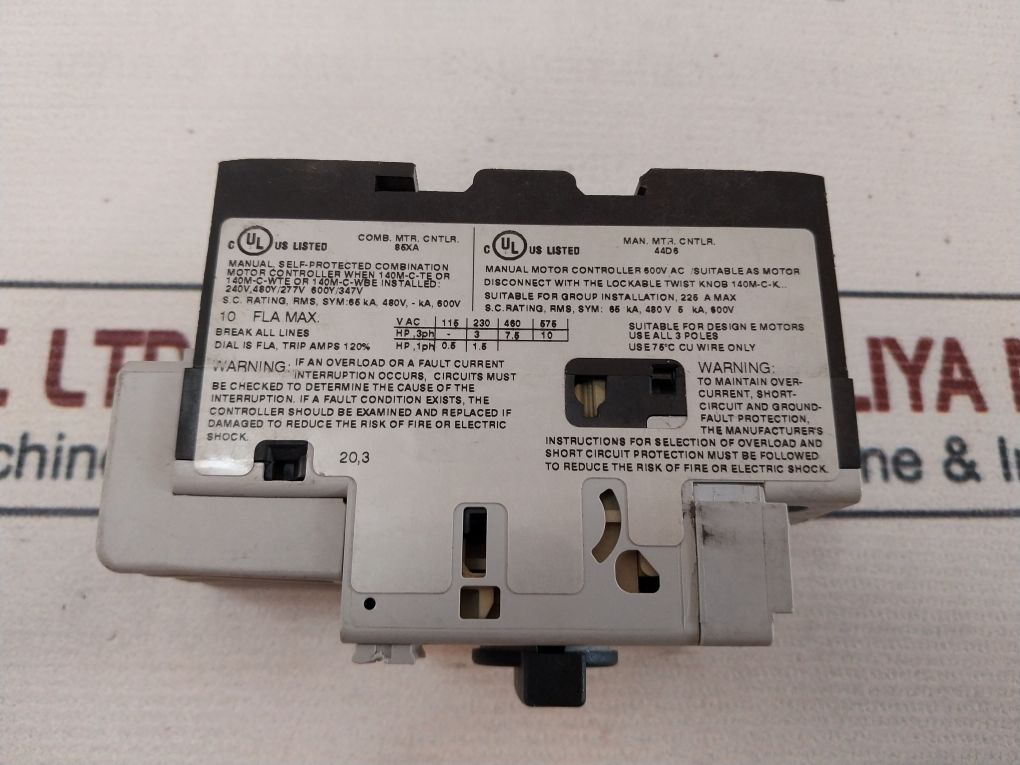 Allen-bradley 140m-c2e-c10 Motor Protection Circuit Breaker - Image 11