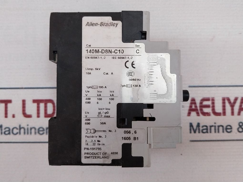 Allen-bradley 140m-d8n-c10 Motor Protection Circuit Breaker - Image 9