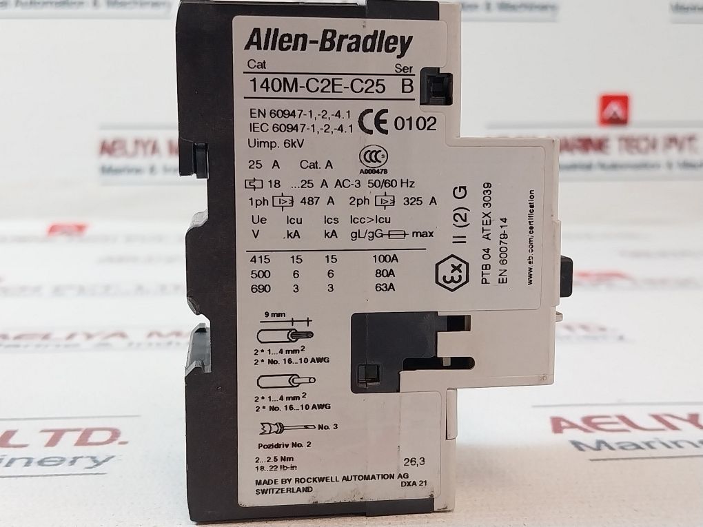 Allen-bradley Rockwell Automation 140M-c2E-c25 Motor Protection Circuit Breaker - Image 7