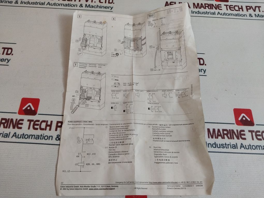 Eaton Nzm4-xhbr Main Switch Assembly Kit Red/yellow - Image 16