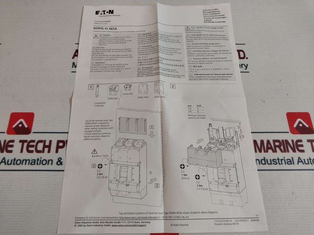 Eaton Nzm4-xhbr Main Switch Assembly Kit Red/yellow - Image 25